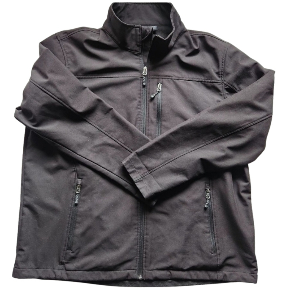 Swiss Tech Men’s Full Zip Black Warm Shell Lined Jacket XL (46–48) EUC